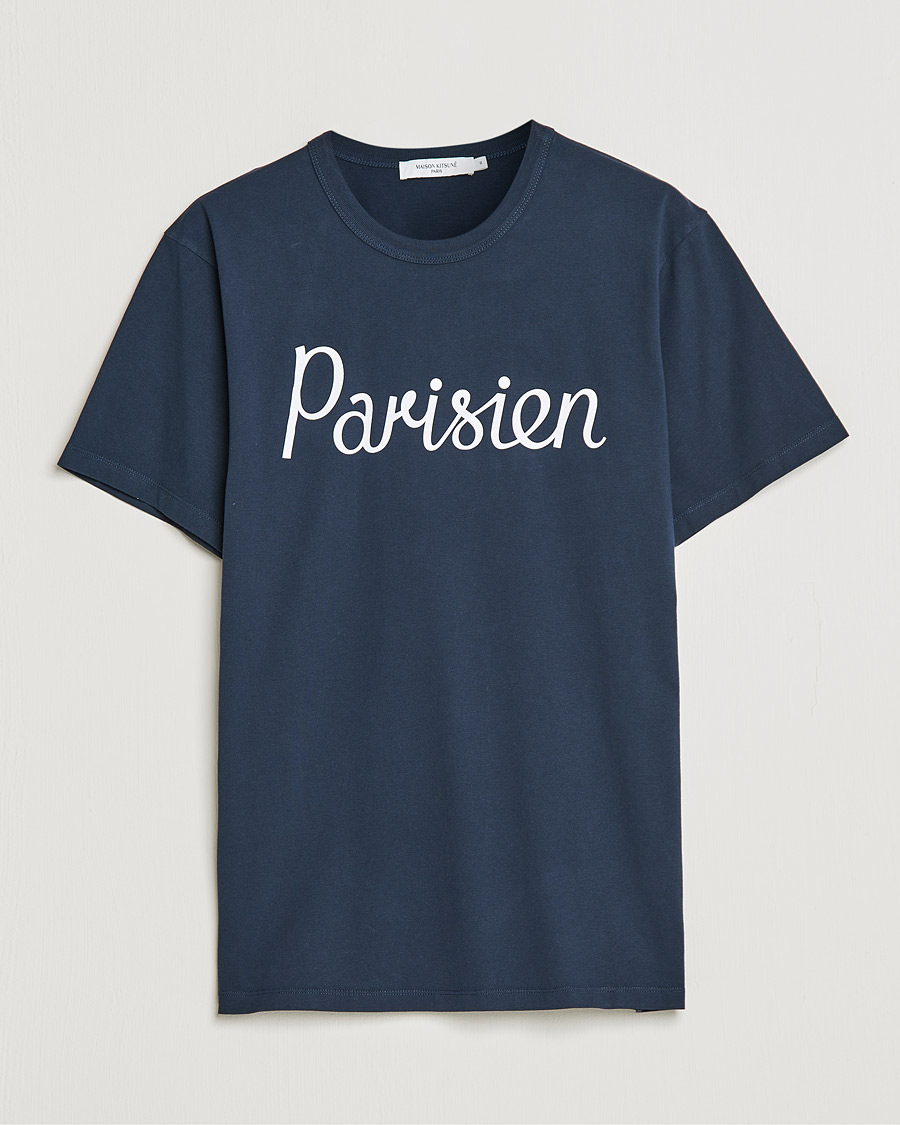 Heren | T-shirts | Maison Kitsuné | Parisien Tee Navy