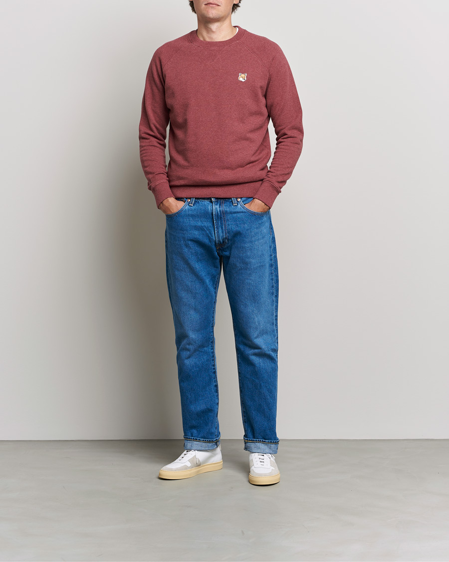 Heren | Truien | Maison Kitsuné | Fox Head Sweatshirt Wine