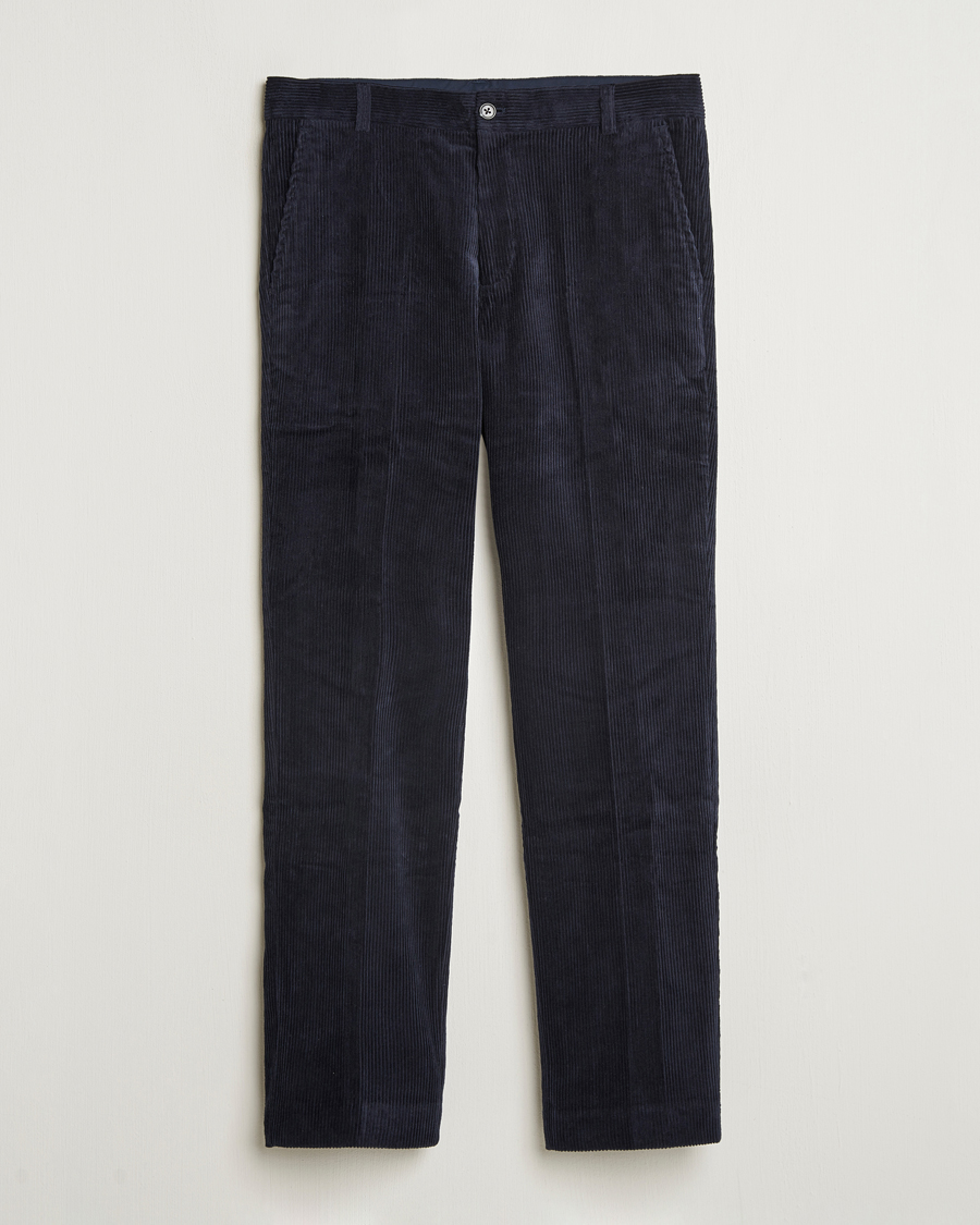 Heren | Broeken | Samsøe Samsøe | Fleix Corduroy Trousers Salute Navy