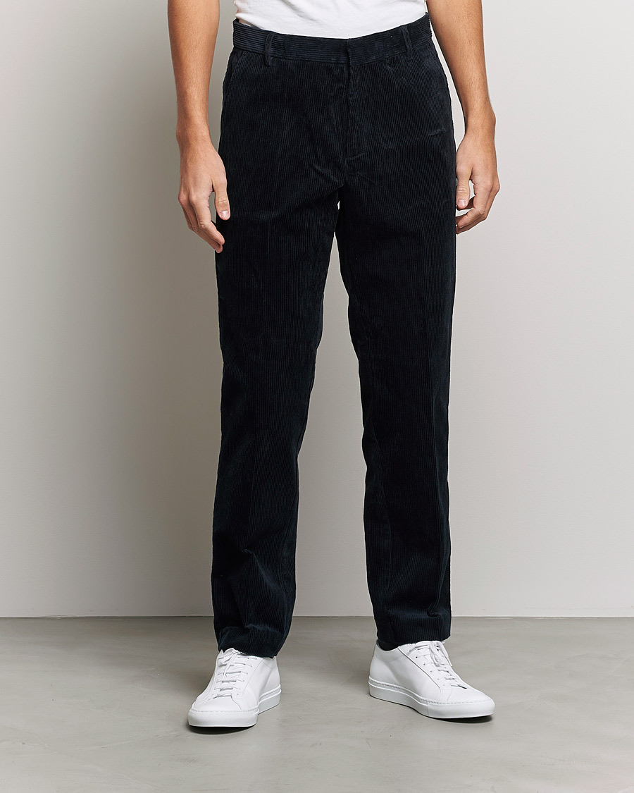 Heren | Broeken | Samsøe Samsøe | Fleix Corduroy Trousers Salute Navy