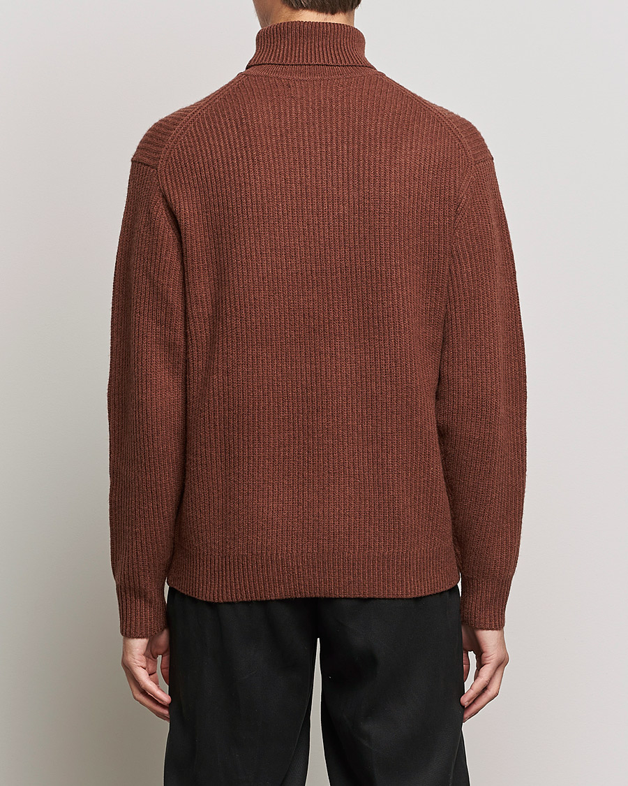 Heren | Truien | Samsøe Samsøe | Samsøe & Samsøe Logan Heavy Knitted Roll Neck Cappuccino