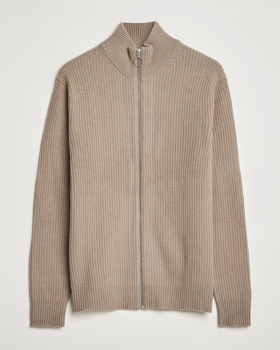 Heren | Truien | Samsøe Samsøe | Samsøe & Samsøe Logan Heavy Kniited Zip Cardigan Winter Twig
