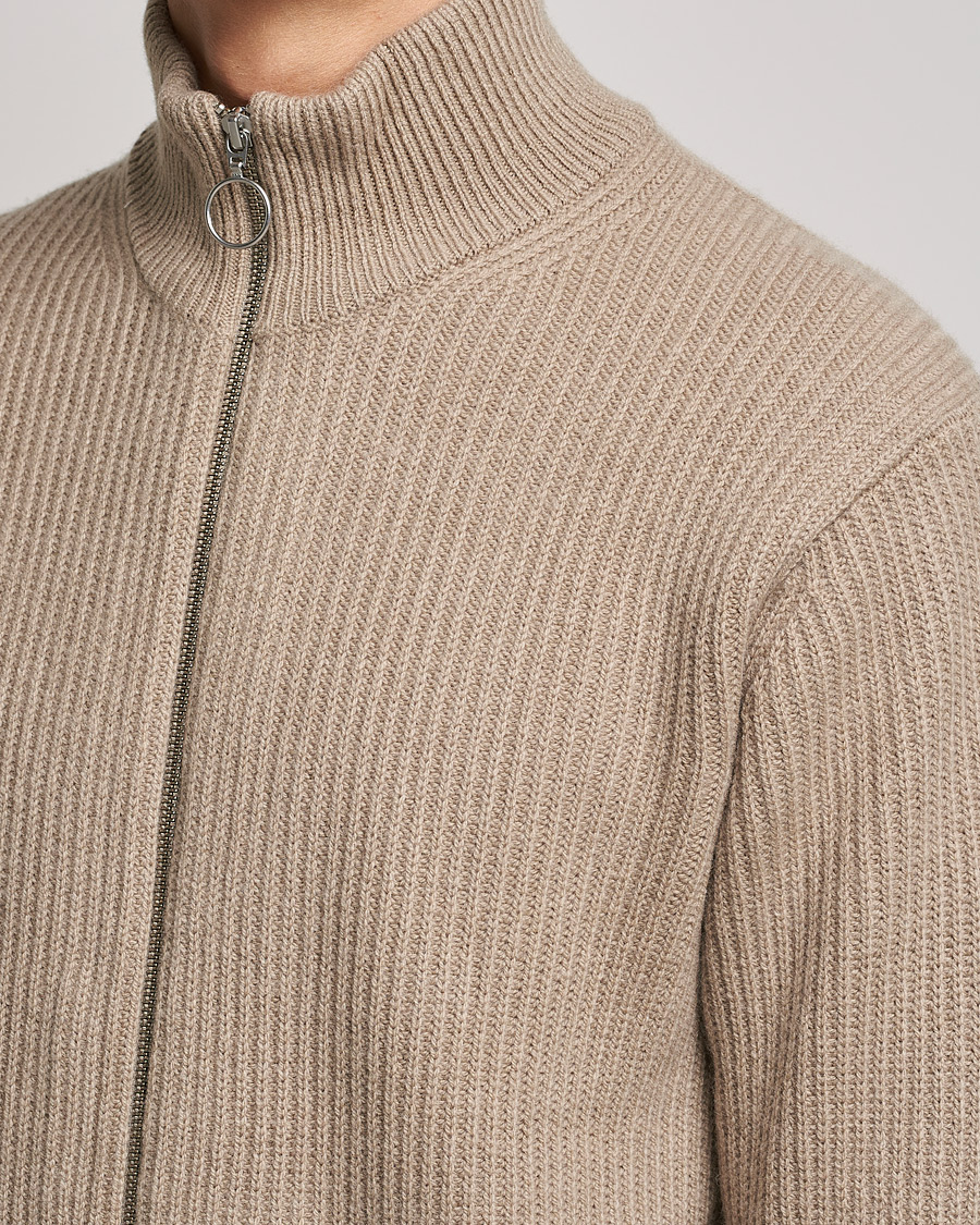 Heren | Truien | Samsøe Samsøe | Samsøe & Samsøe Logan Heavy Kniited Zip Cardigan Winter Twig