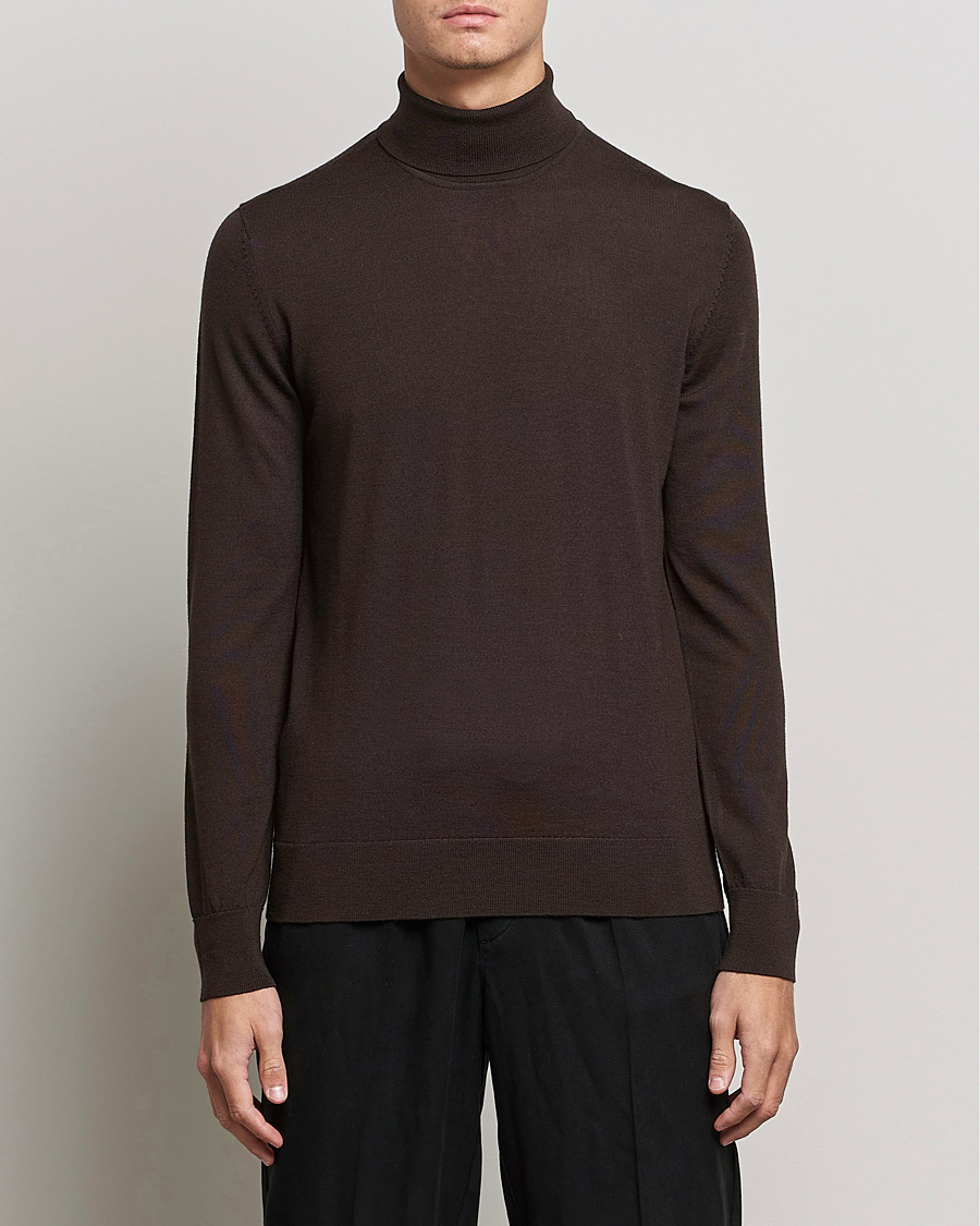 Heren | Truien | Samsøe Samsøe | Samsøe & Samsøe Flemming Superfine Merino Wool Roll Neck Mole