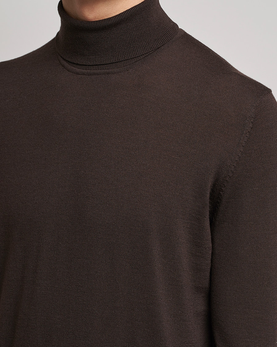 Heren | Truien | Samsøe Samsøe | Samsøe & Samsøe Flemming Superfine Merino Wool Roll Neck Mole
