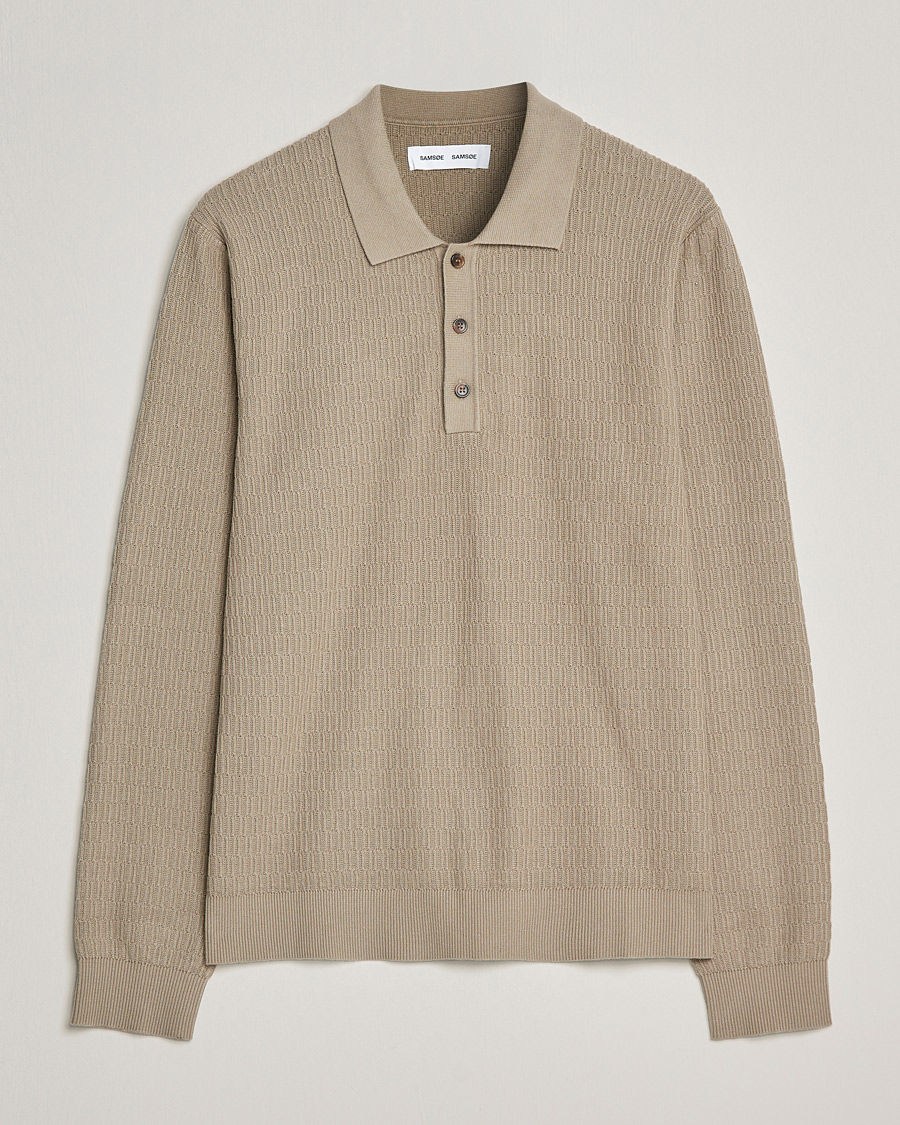 Heren | Truien | Samsøe Samsøe | Samsøe & Samsøe Joey Knitted Polo Winter Twig