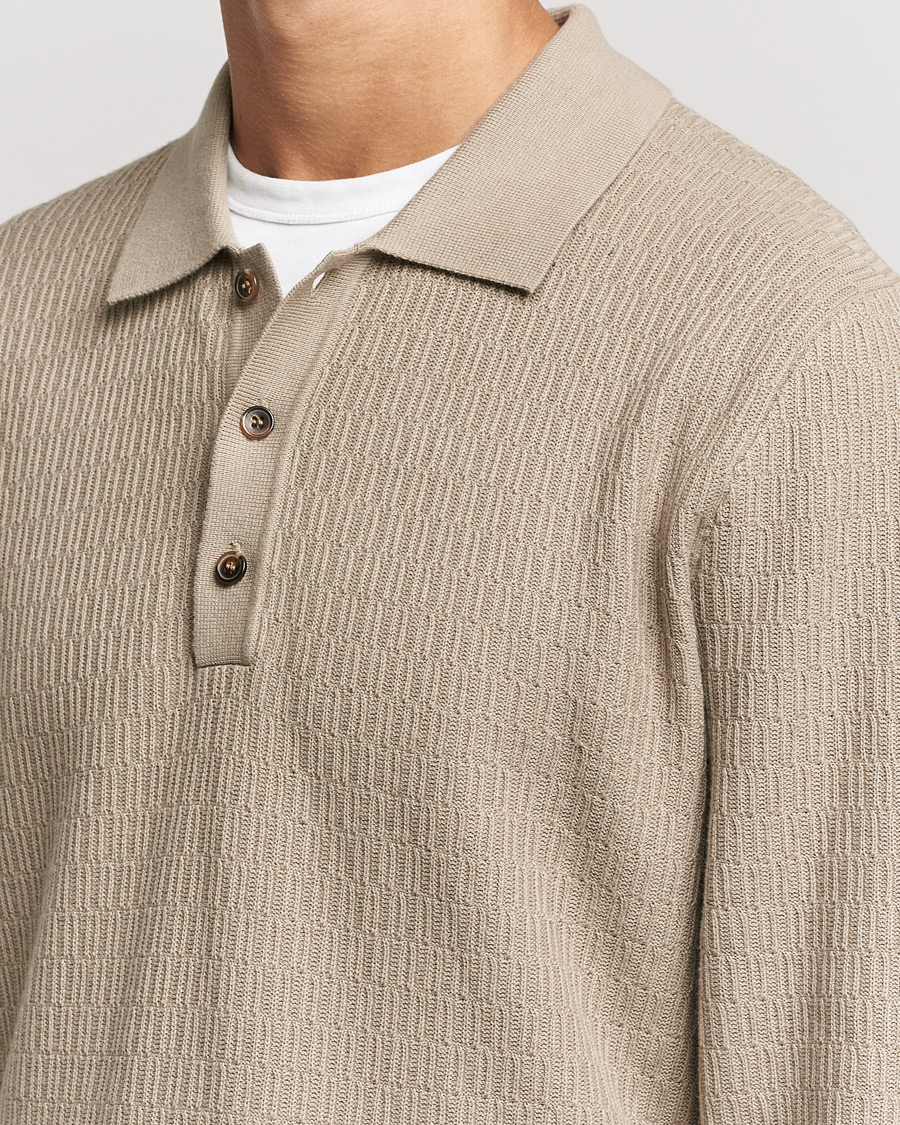 Heren | Truien | Samsøe Samsøe | Samsøe & Samsøe Joey Knitted Polo Winter Twig