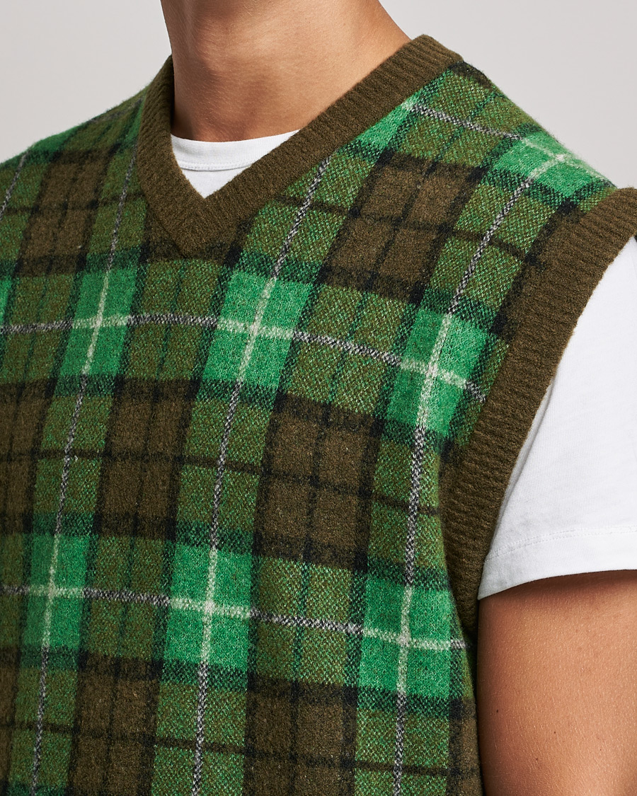 Heren | Truien | Samsøe Samsøe | Samsøe & Samsøe James Fine Merino Knitted Vest Medium Green