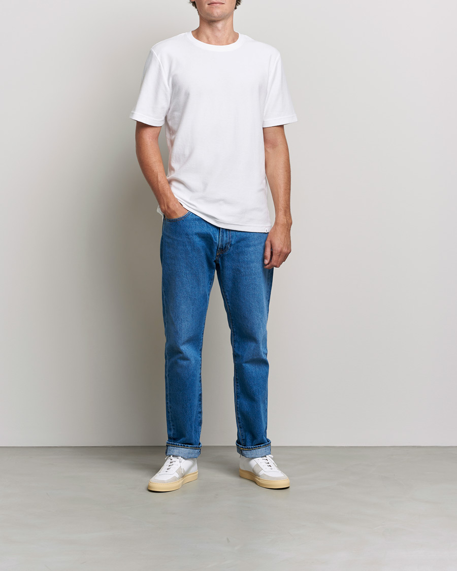 Heren | T-shirts | Samsøe Samsøe | Samsøe & Samsøe Odin Terry Organic Cotton T-Shirt White