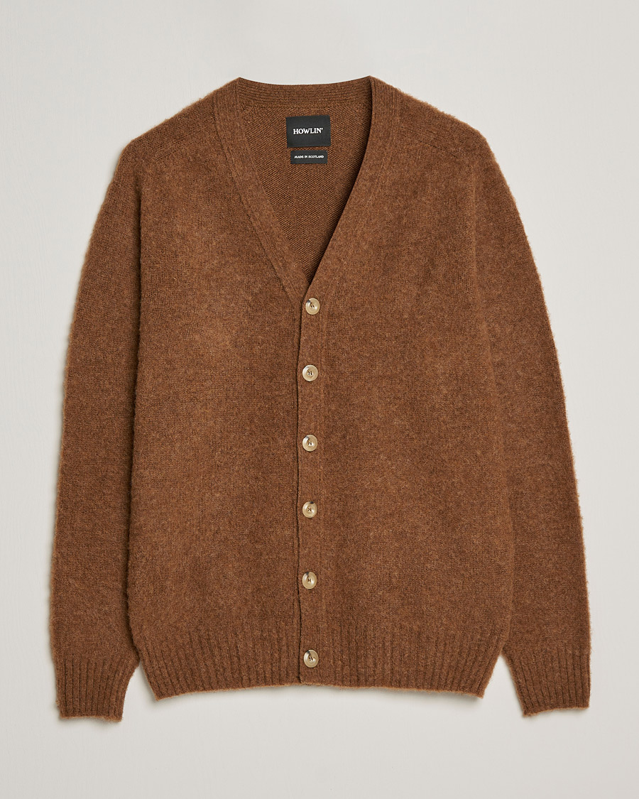 Heren | Truien | Howlin' | Brushed Wool Cardigan Nuts