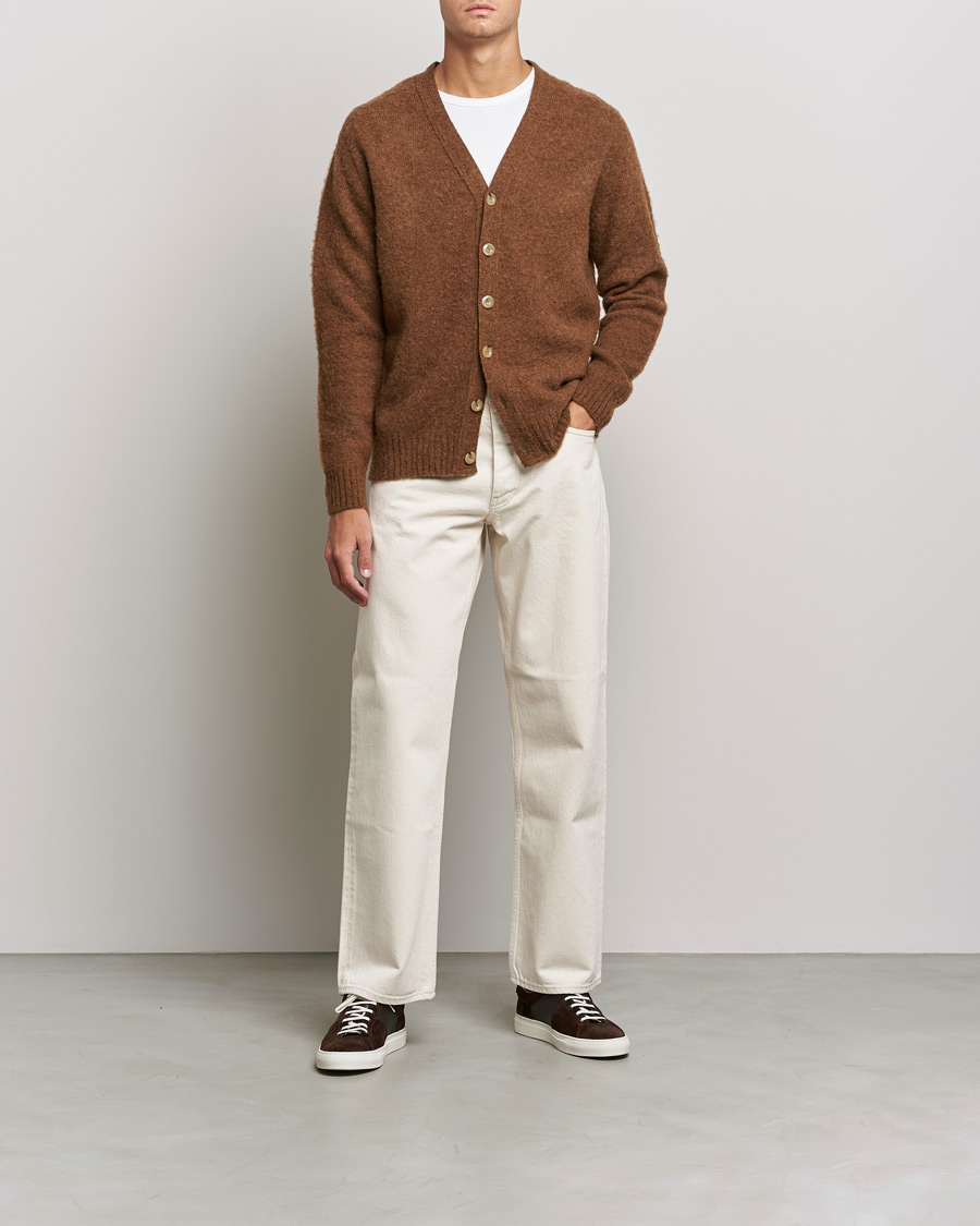 Heren | Truien | Howlin' | Brushed Wool Cardigan Nuts