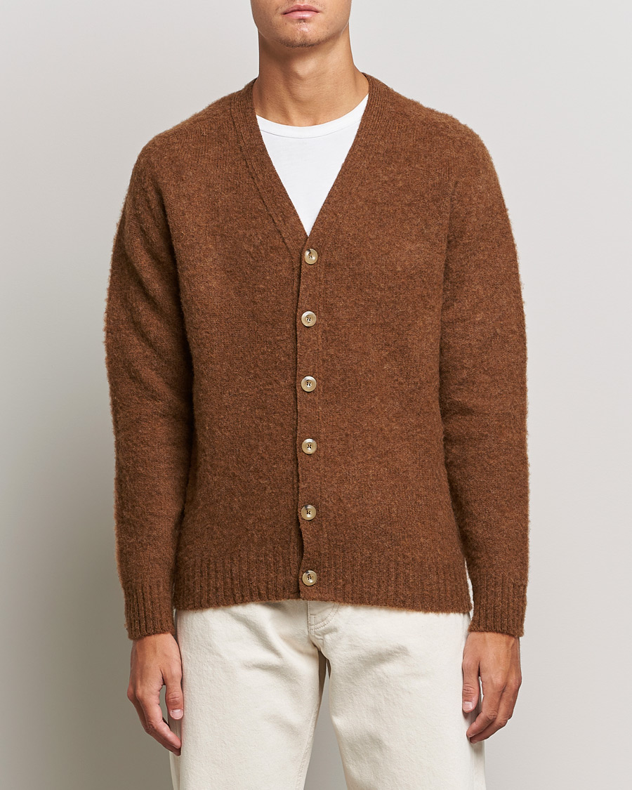Heren | Truien | Howlin' | Brushed Wool Cardigan Nuts