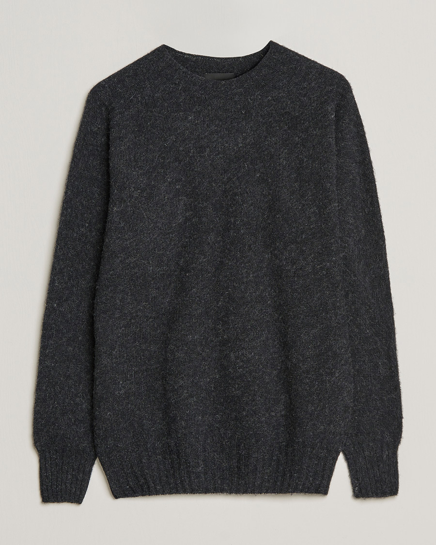 Heren | Truien | Howlin' | Brushed Wool Sweater Charcoal