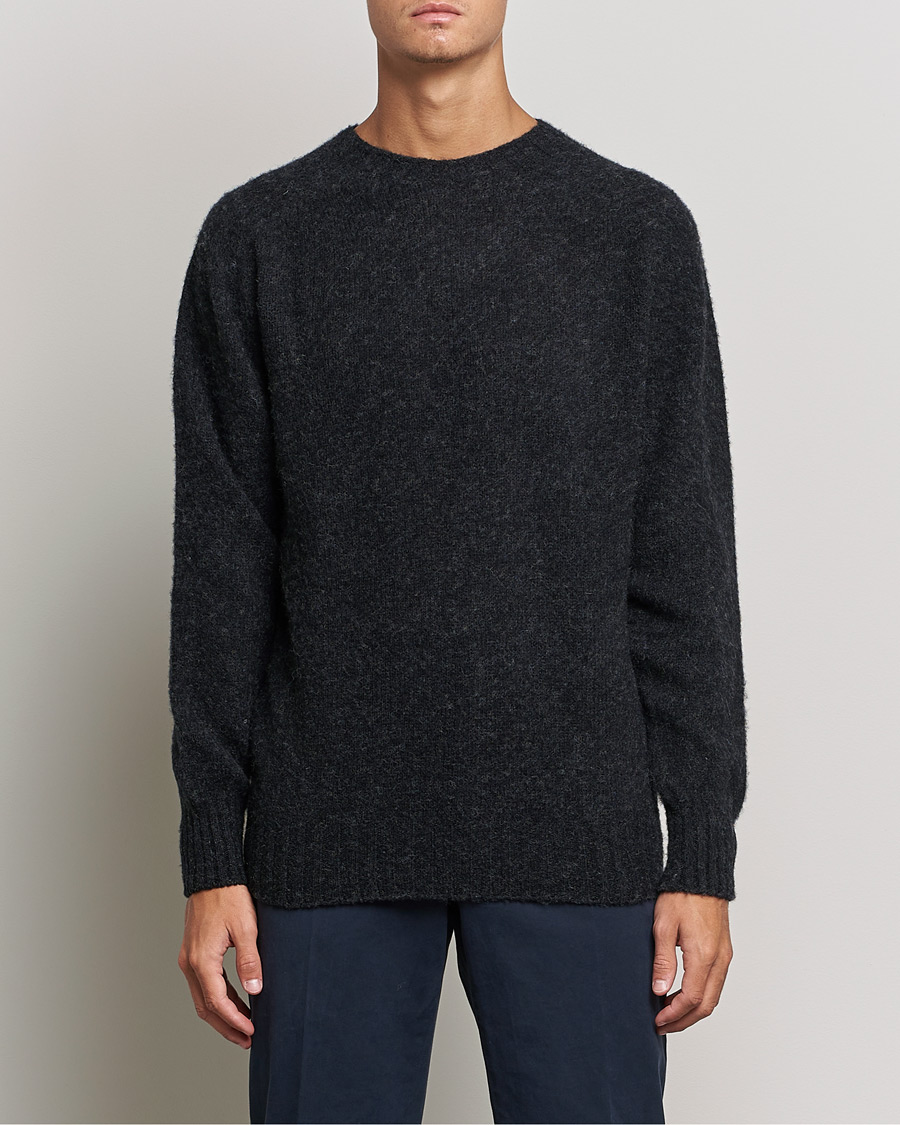 Heren | Truien | Howlin' | Brushed Wool Sweater Charcoal