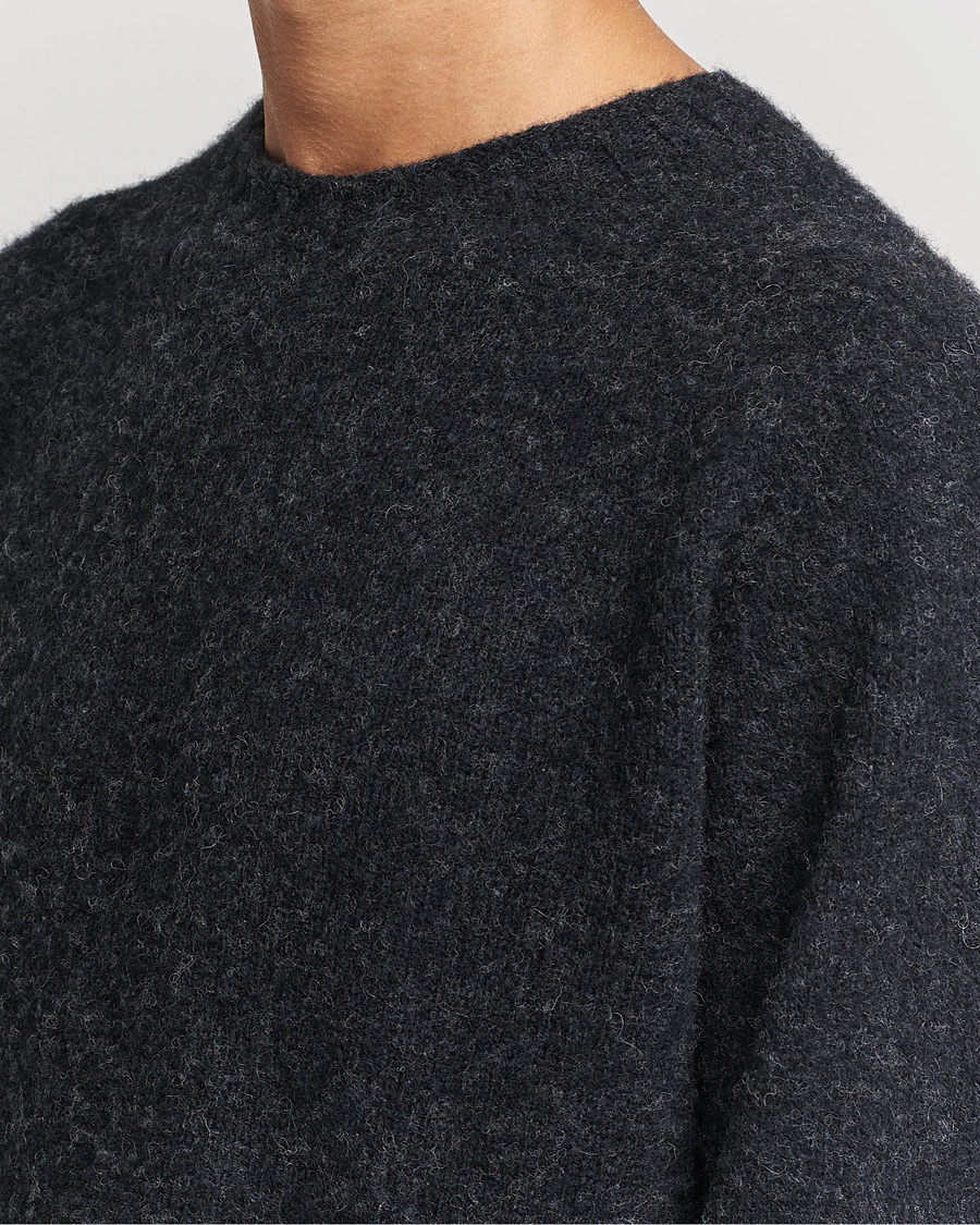 Heren | Truien | Howlin' | Brushed Wool Sweater Charcoal