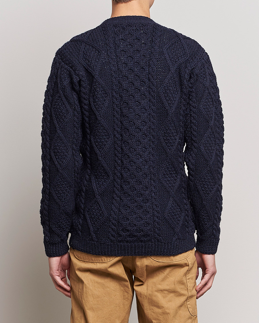 Heren | Truien | Howlin' | Cable Knitted Wool Cardigan Navy