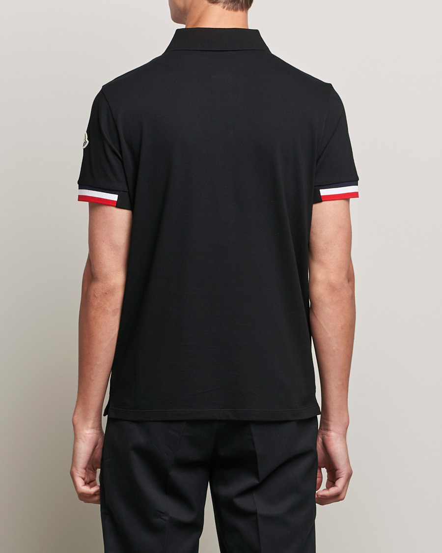 Heren | Polo's | Moncler | Contrast Rib Polo Black