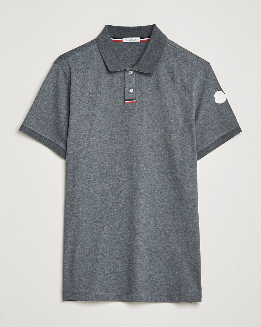 Heren | Polo's | Moncler | Tricolore Rib Polo Black
