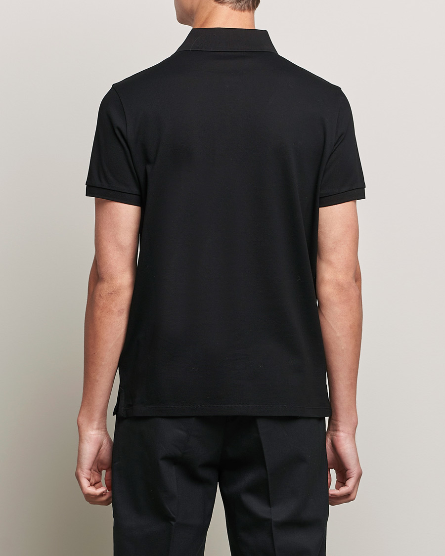 Heren | Polo's | Moncler | Logo Rib Polo Black