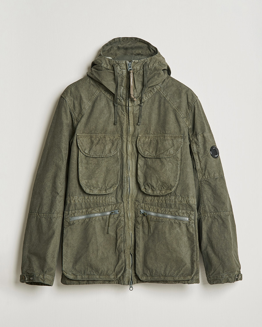 Heren | Jassen | C.P. Company | Ba-Tic Wax Resistance Two in One Jacket Dark Green