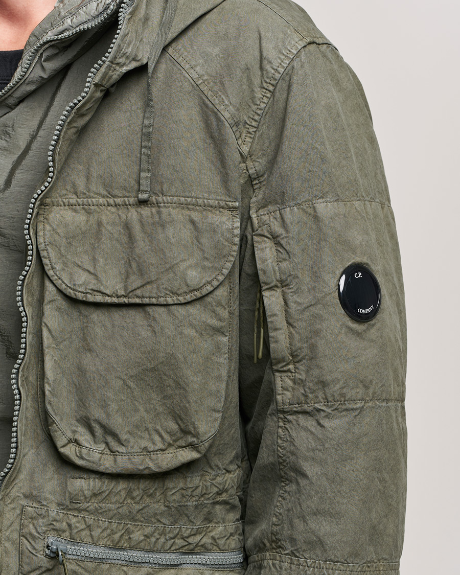 Heren | Jassen | C.P. Company | Ba-Tic Wax Resistance Two in One Jacket Dark Green