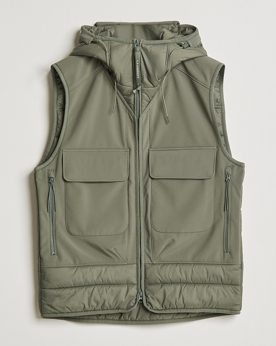 Heren | Jassen | C.P. Company | CP Shell - R Mixed Goggle Vest Green
