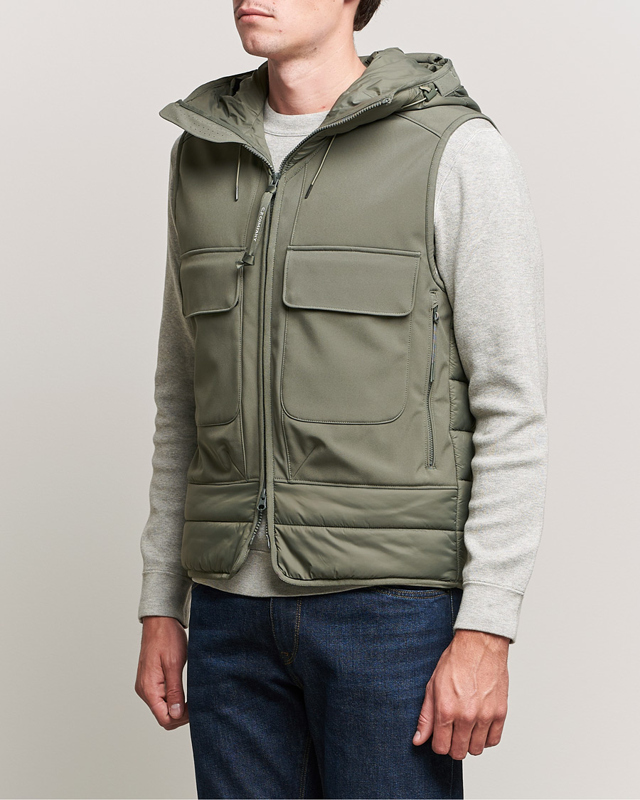 Heren | Jassen | C.P. Company | CP Shell - R Mixed Goggle Vest Green