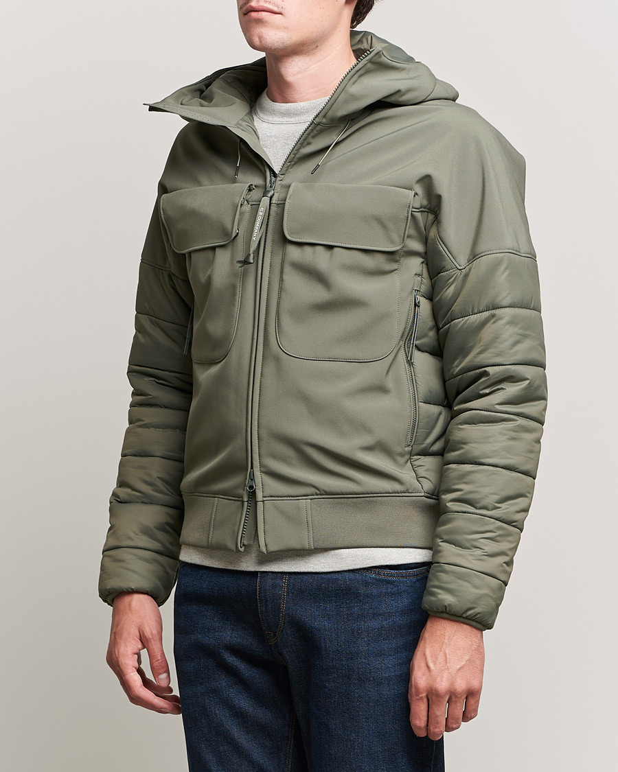 Heren | Jassen | C.P. Company | CP Shell - R Mixed Goggle Jacket Green