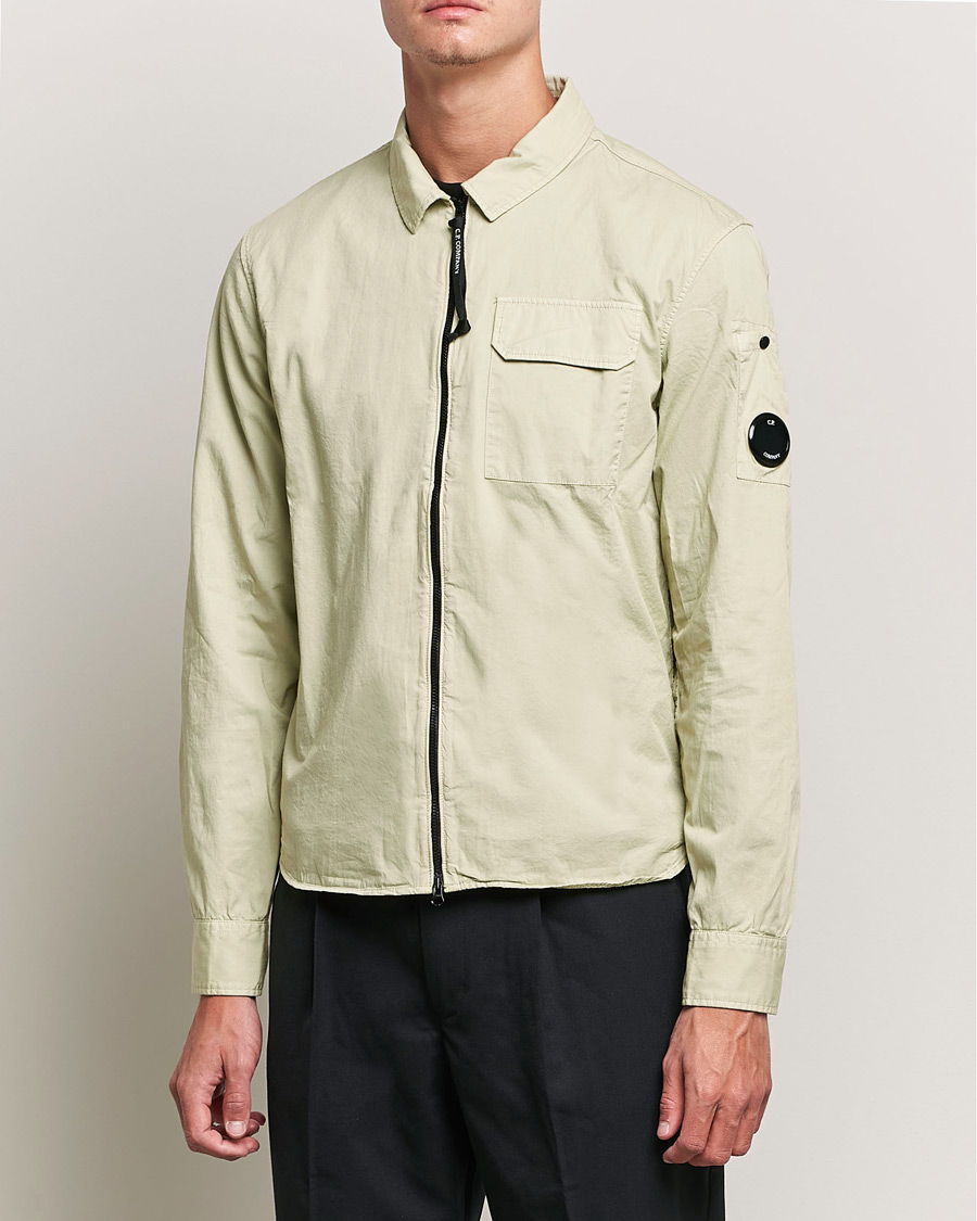 Heren | Overhemden | C.P. Company | Garment Dyed Gabardine Overshirt Khaki