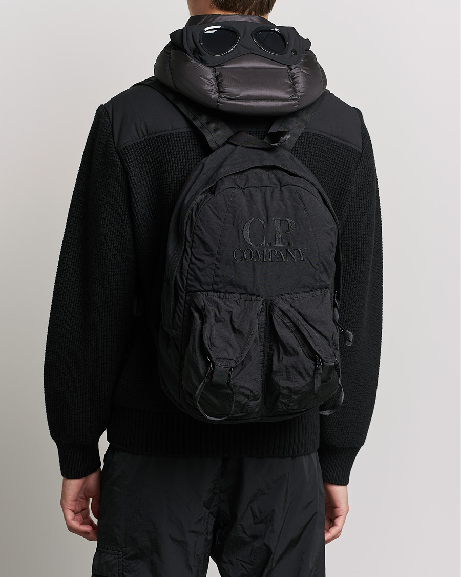 Heren | C.P. Company Taylon P Mixed Backpack Black | C.P. Company | Taylon P Mixed Backpack Black