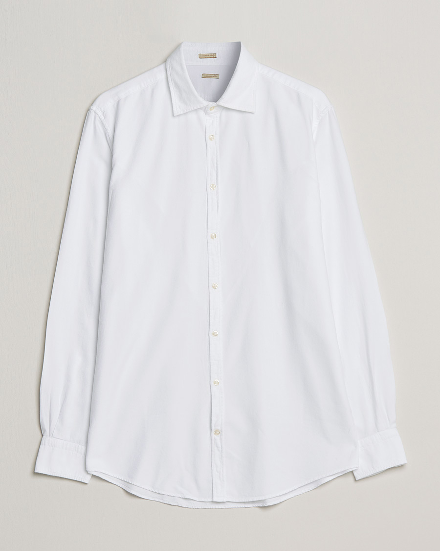 Heren | Overhemden | Massimo Alba | Genova Soft Flannel Shirt White