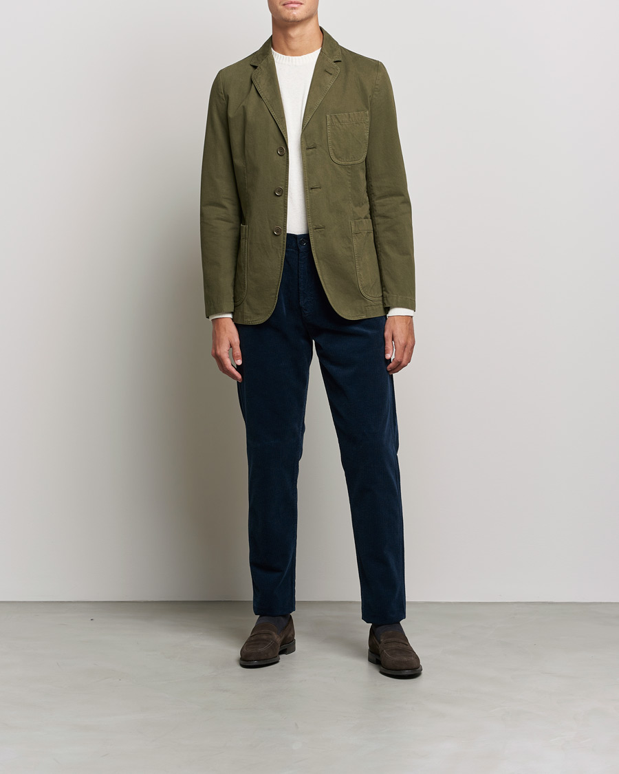 Heren | Blazers | Aspesi | Murakami Cotton Blazer Military Green