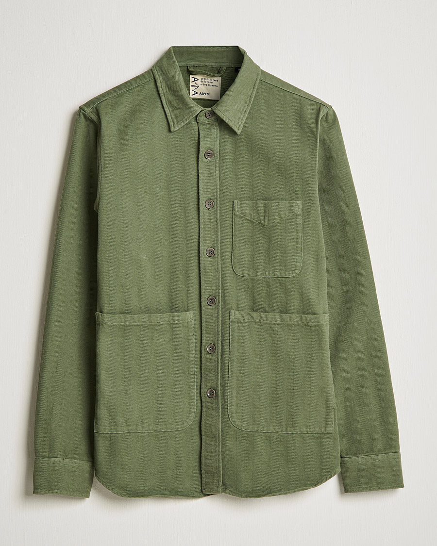 Heren | Overhemden | Aspesi | Utility Shirt Sage