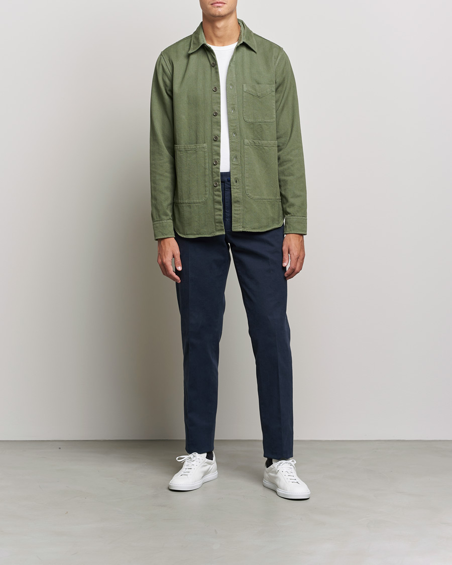 Heren | Overhemden | Aspesi | Utility Shirt Sage