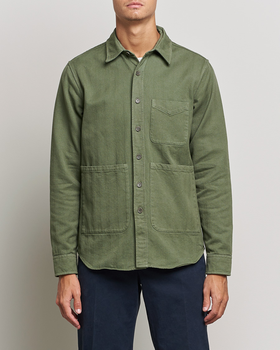 Heren | Overhemden | Aspesi | Utility Shirt Sage