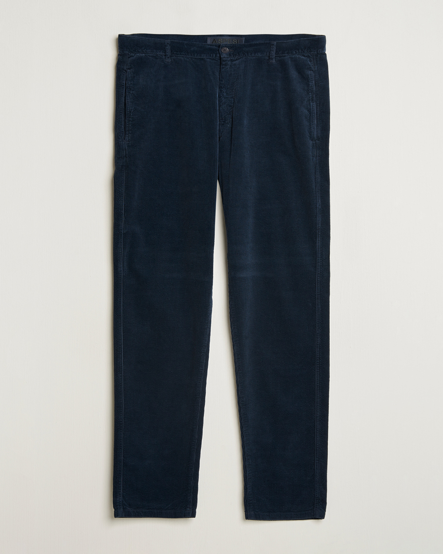 Heren | Broeken | Aspesi | Corduroy Pants Navy