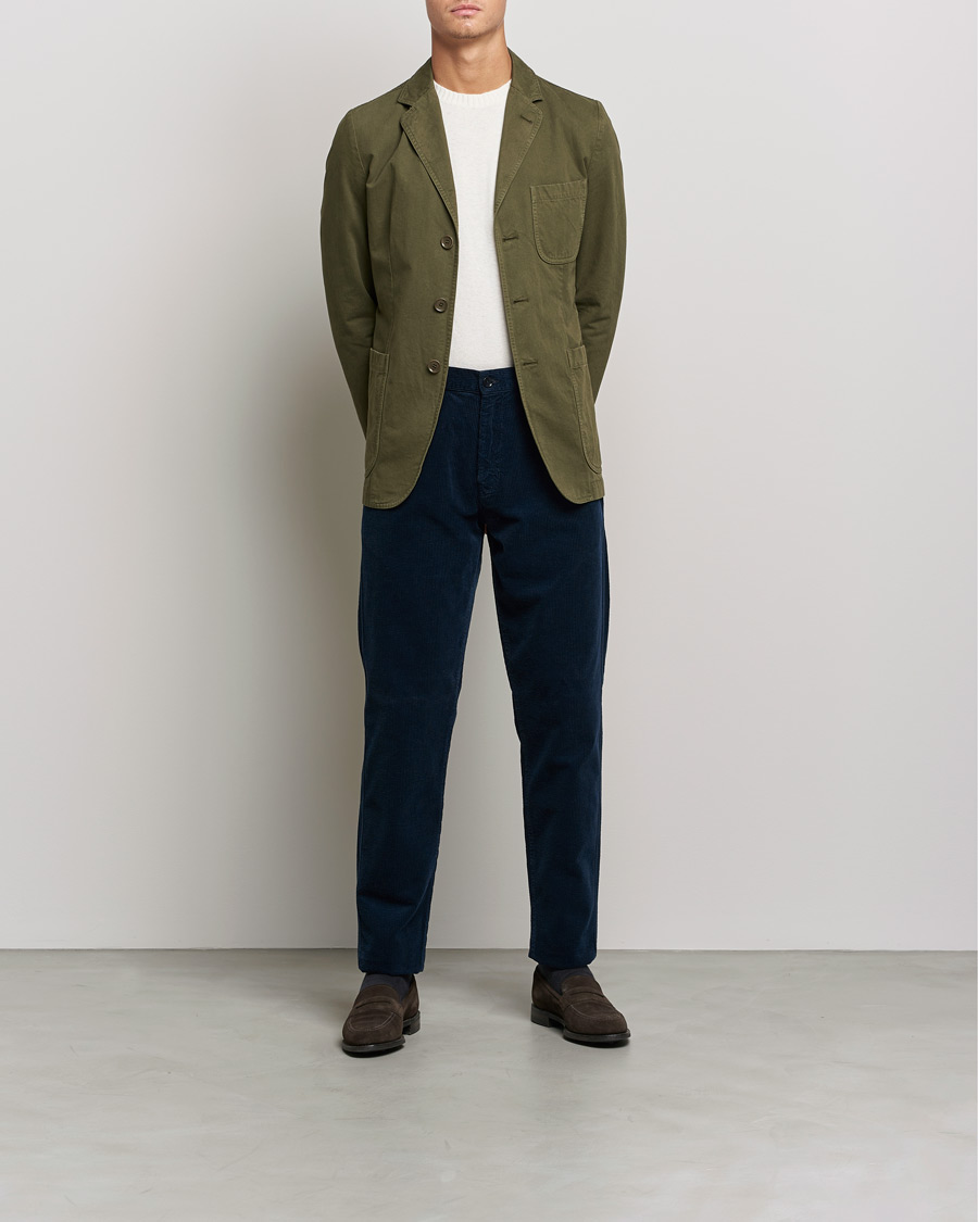 Heren | Broeken | Aspesi | Corduroy Pants Navy