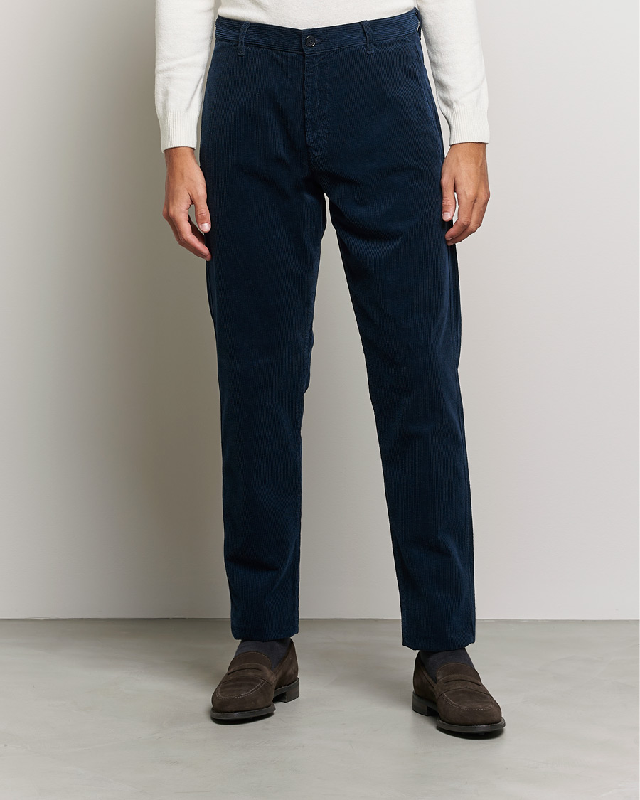 Heren | Broeken | Aspesi | Corduroy Pants Navy