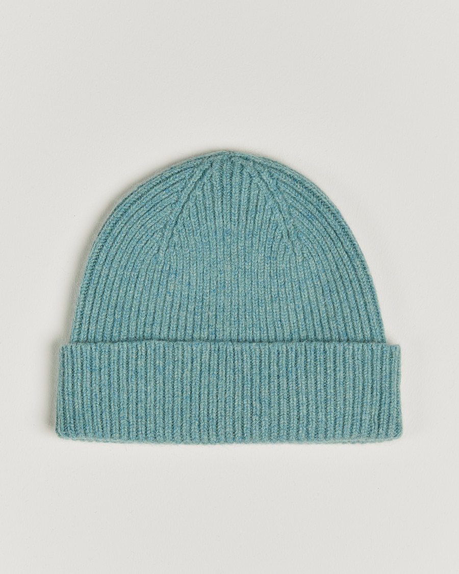 Heren | Le Bonnet Lambswool/Caregora Beanie Basil | Le Bonnet | Lambswool/Caregora Beanie Basil