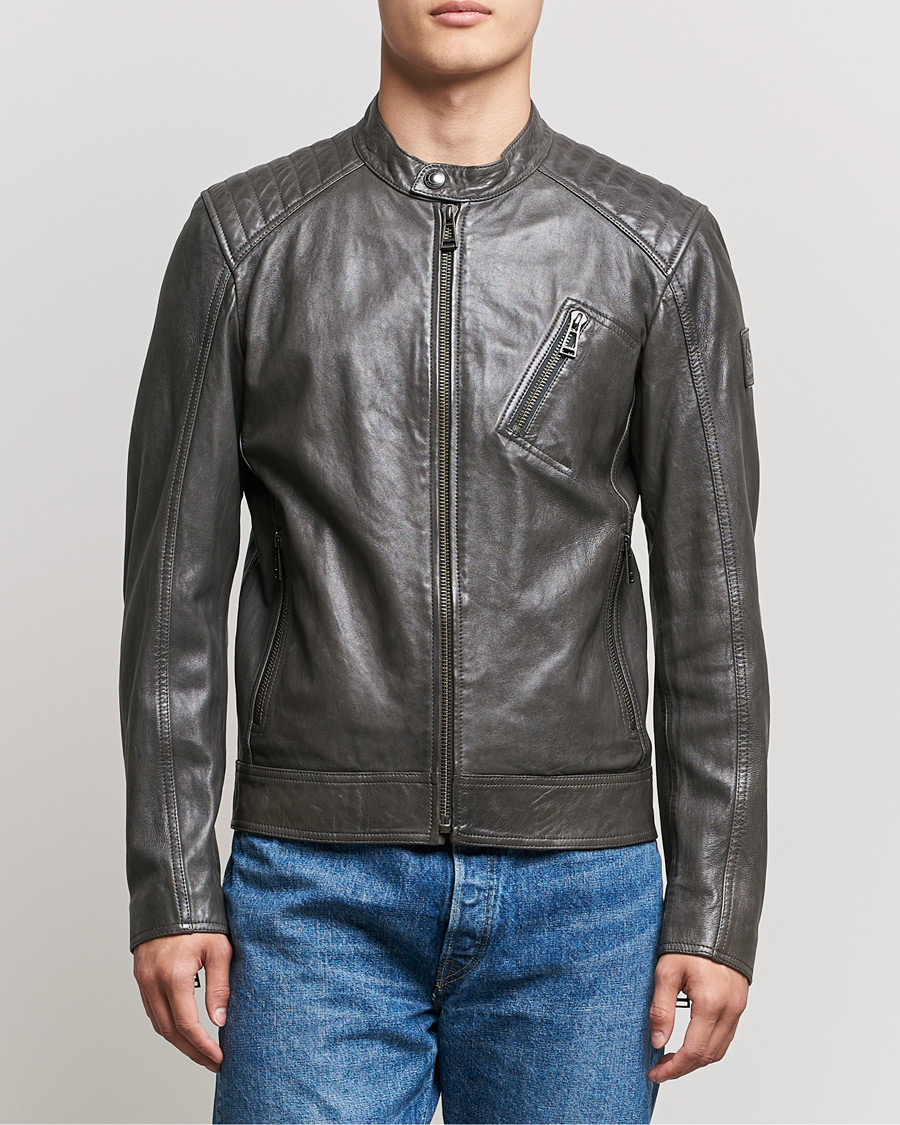 Heren | Jassen | Belstaff | V Racer 2.0 Leather Jacket Dark Grey