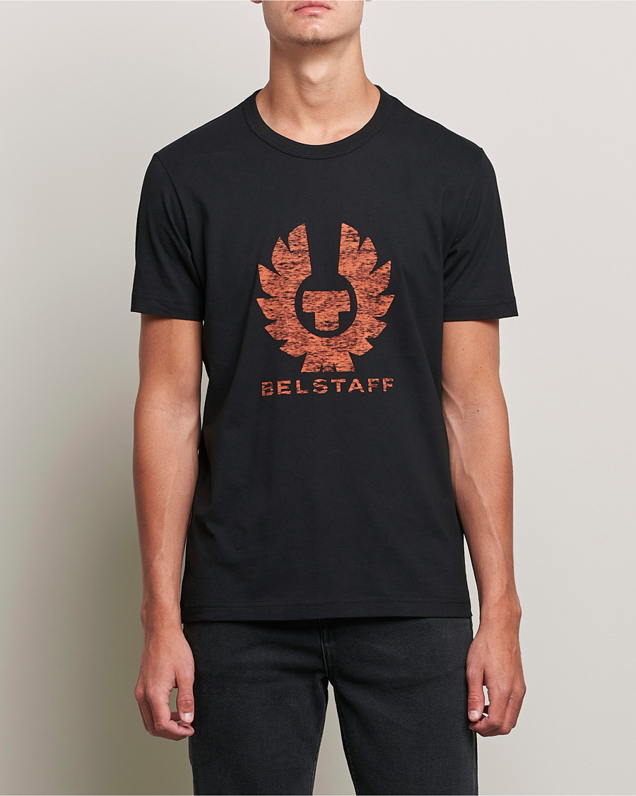 Heren | T-shirts | Belstaff | Coteland Logo Crew Neck Tee Black/Orange