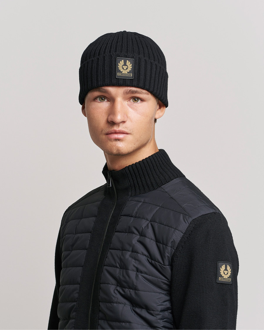 Heren |  | Belstaff | Watch Wool Beanie Black