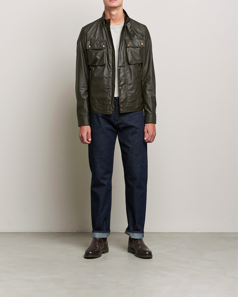 Heren | Jassen | Belstaff | Racemaster Waxed Jacket Faded Olive