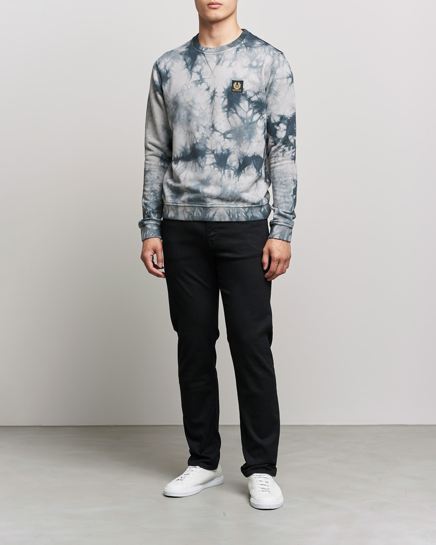 Heren | Truien | Belstaff | Surface Batik Sweatshirt Granite Grey