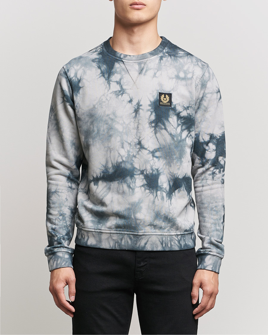 Heren | Truien | Belstaff | Surface Batik Sweatshirt Granite Grey
