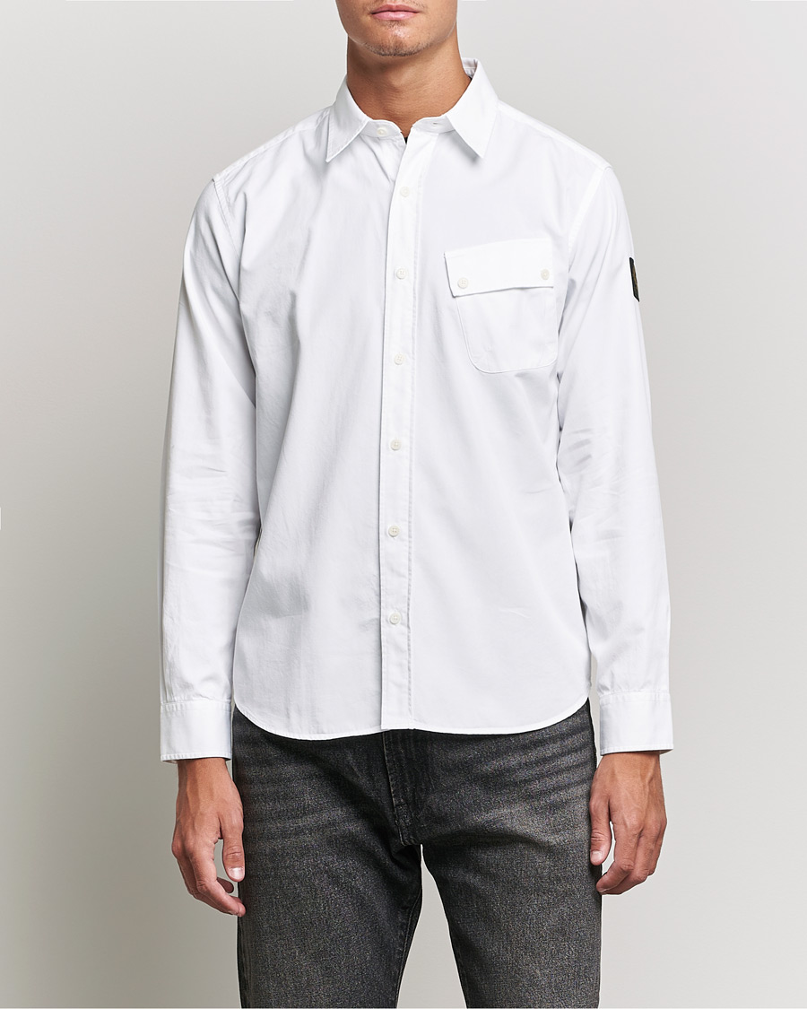 Men | Casual Shirts | Belstaff | Pitch Cotton Pocket Shirt White