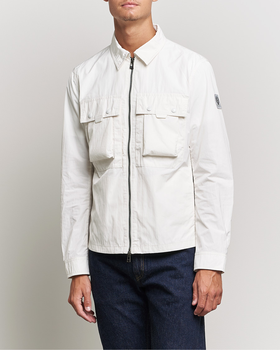 Heren | Overhemden | Belstaff | Tactical Nylon Pocket Overshirt Chalk