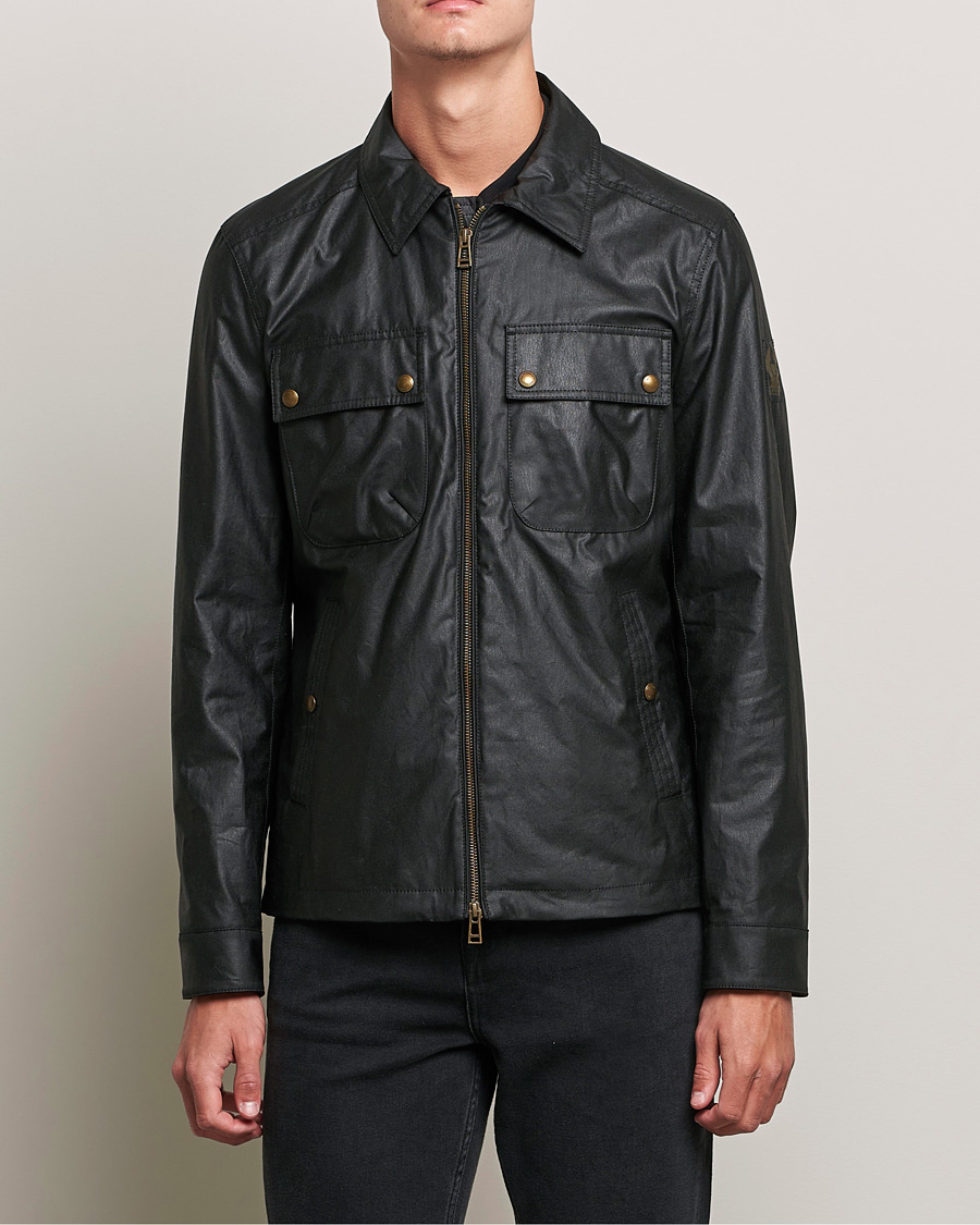 Heren | Gewaxte jassen | Belstaff | Tour Waxed Shirt Jacket Black