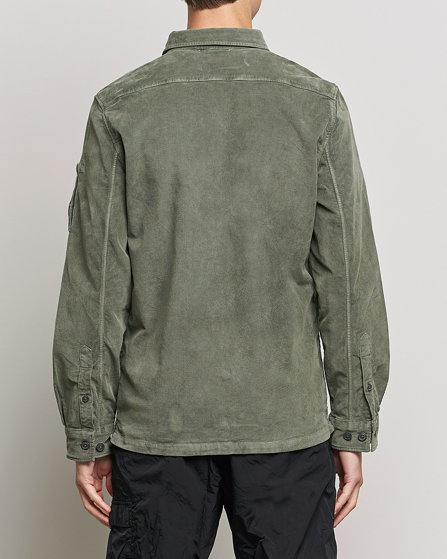 Heren | Overhemden | C.P. Company | Corduroy Lens Overshirt Olive