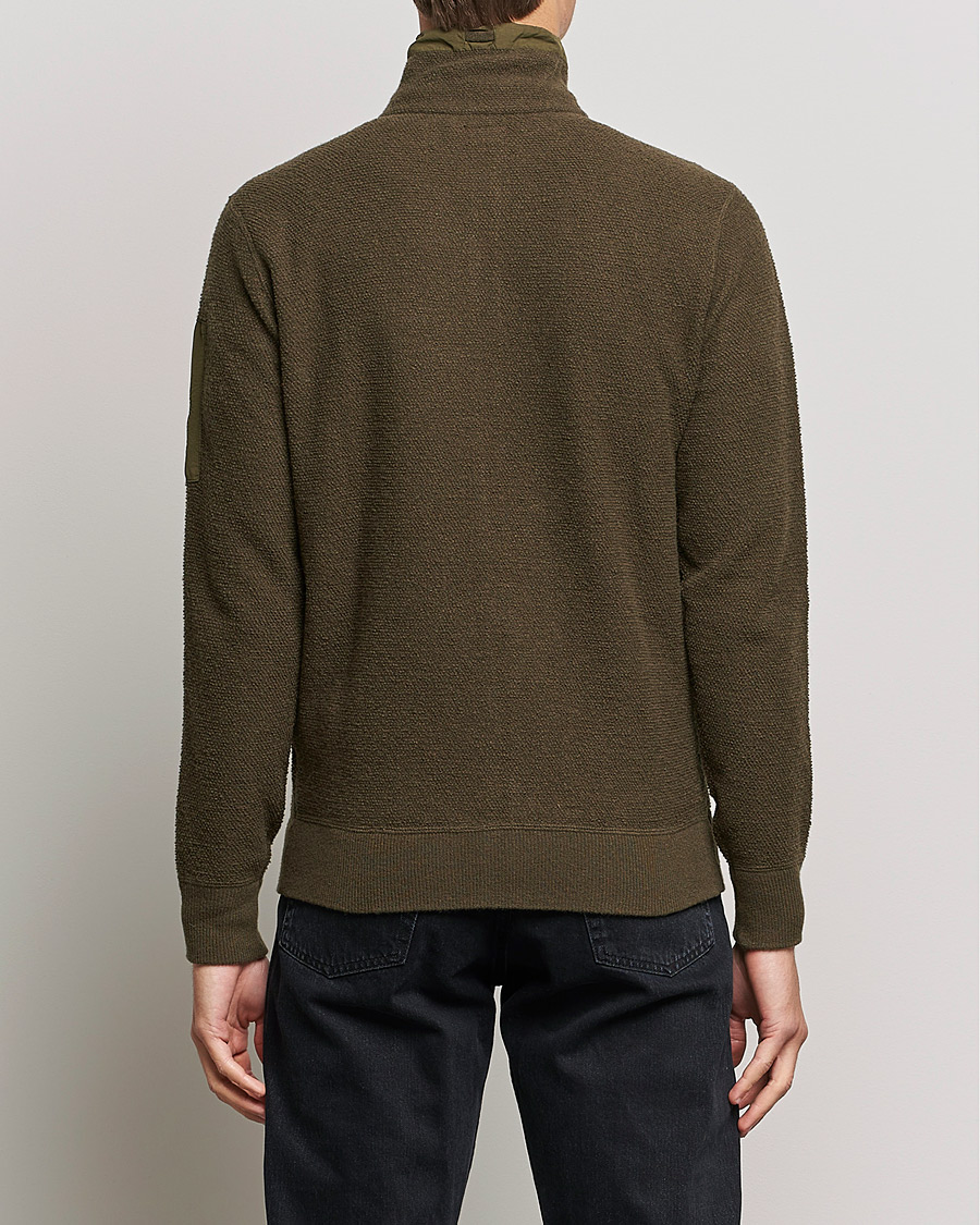 Heren | Truien | C.P. Company | Lambswool Pocket Full Zip Sweat Green